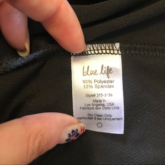 Blue Life Black Velvet Cutout Dress Size Small - Picture 6 of 7